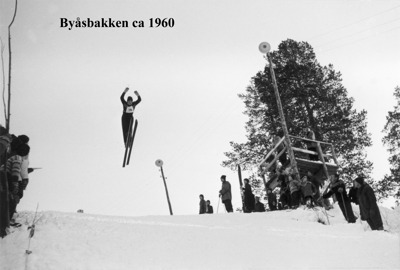 Hopper i Byåsbakken rundt 1960