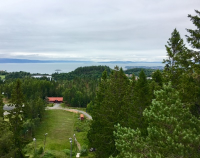 Utsikt fra BSK-hytta mot Trondheimsfjorden